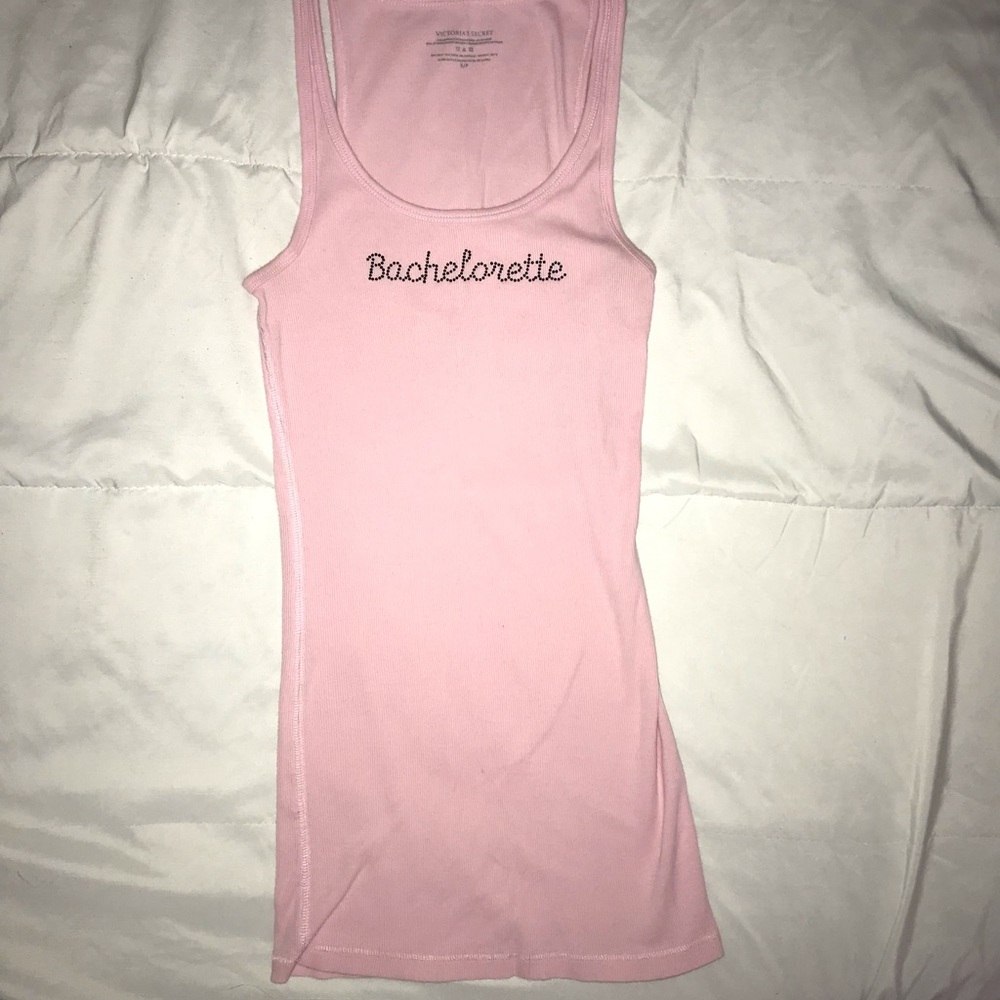 Pink VS Bachelorette Bling Tank Top - Picture 3 of 6